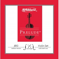 D'Addario J810 1/2M Prelude violin set.